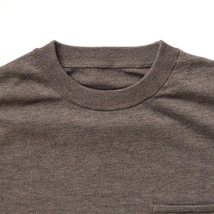 crepuscule wool L/S knit tee ウール ロングスリーブ ニットTシャツ 全2色 1704-002 02