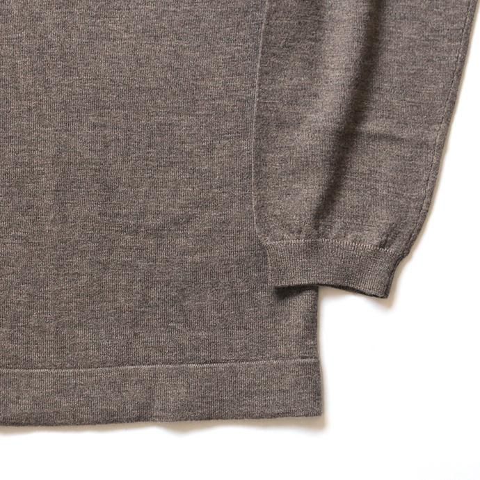 crepuscule wool L/S knit tee ウール ロングスリーブ ニットTシャツ 全2色 1704-002 02