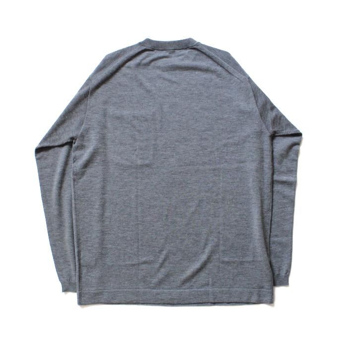 crepuscule wool L/S knit tee ウール ロングスリーブ ニットTシャツ 全2色 1704-002 02