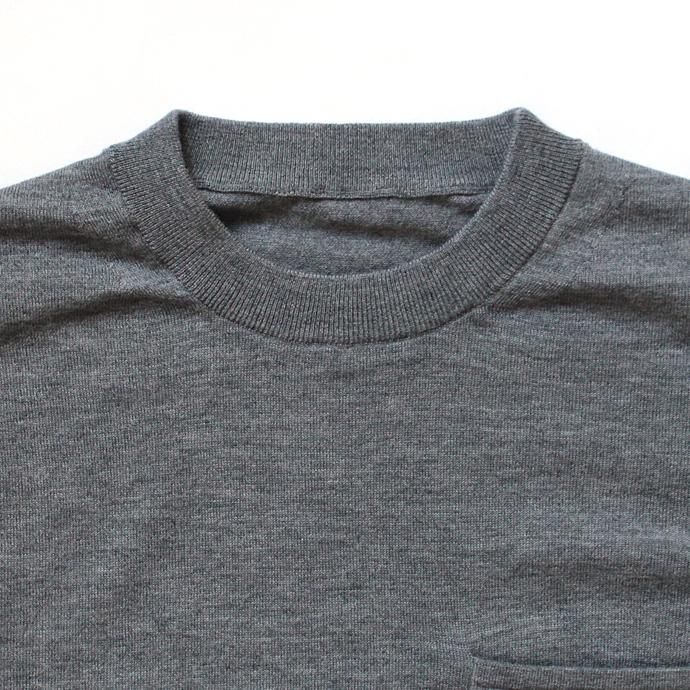 crepuscule wool L/S knit tee ウール ロングスリーブ ニットTシャツ 全2色 1704-002 02