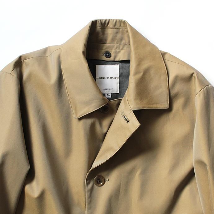STILL BY HAND シンサレートライナー付き バーバリークロス ステンカラーコート CO0374 全2色<img class='new_mark_img2' src='//img.shop-pro.jp/img/new/icons47.gif' style='border:none;display:inline;margin:0px;padding:0px;width:auto;' /> 02