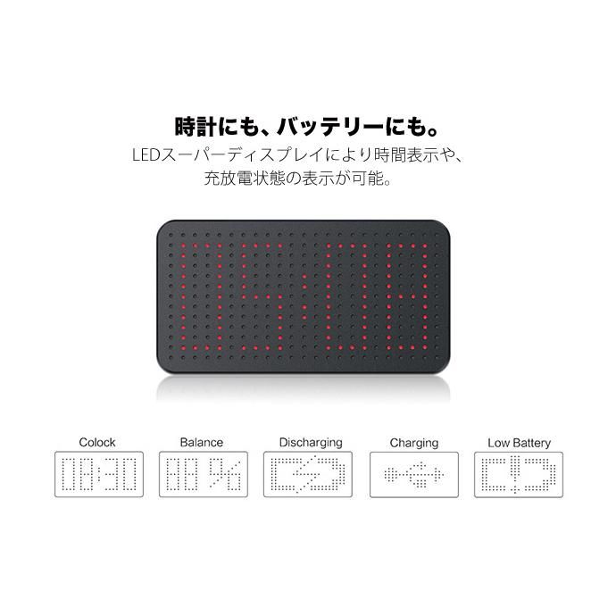 Other Brands FLUX / Power Cube Pro デジタル時計機能付きモバイルバッテリー 02