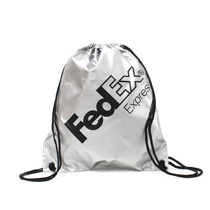 127416719 FedEx / FedEx Express Drawstring Pack フェデックス ナップサック - シルバー 01