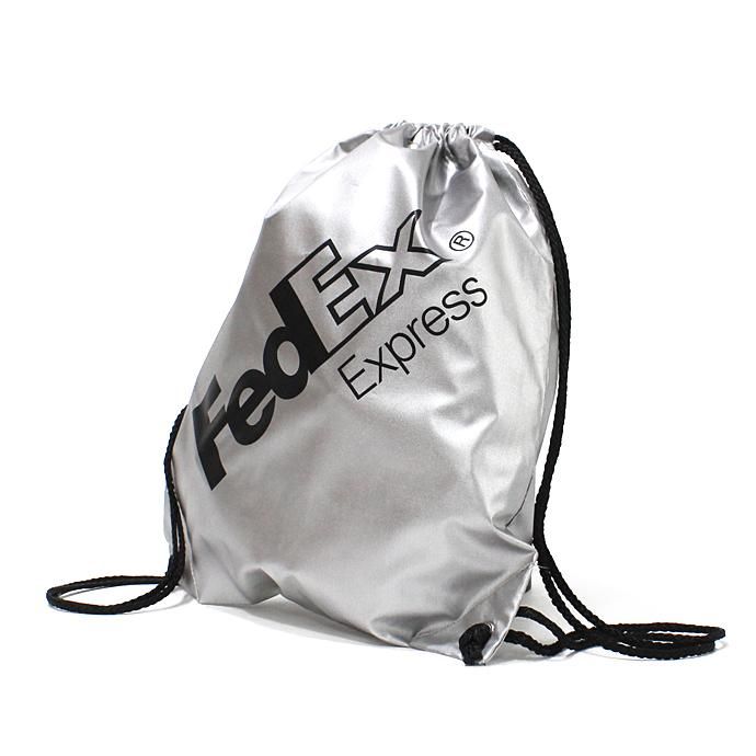 127416719 FedEx / FedEx Express Drawstring Pack フェデックス ナップサック - シルバー 02