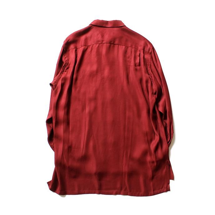 127466625 THEE(シー)/ open collar shirts LR-SH-01 レーヨンオープンカラーシャツ Burgundy<img class='new_mark_img2' src='//img.shop-pro.jp/img/new/icons47.gif' style='border:none;display:inline;margin:0px;padding:0px;width:auto;' /> 02