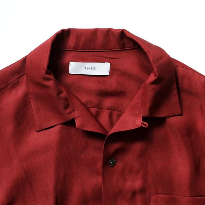 127466625 THEE(シー)/ open collar shirts LR-SH-01 レーヨンオープンカラーシャツ Burgundy<img class='new_mark_img2' src='//img.shop-pro.jp/img/new/icons47.gif' style='border:none;display:inline;margin:0px;padding:0px;width:auto;' /> 02