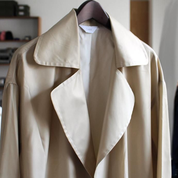 127468285 THEE(シー)/ trench gown ET-CO-02 トレンチガウンコート Beige<img class='new_mark_img2' src='//img.shop-pro.jp/img/new/icons47.gif' style='border:none;display:inline;margin:0px;padding:0px;width:auto;' /> 02