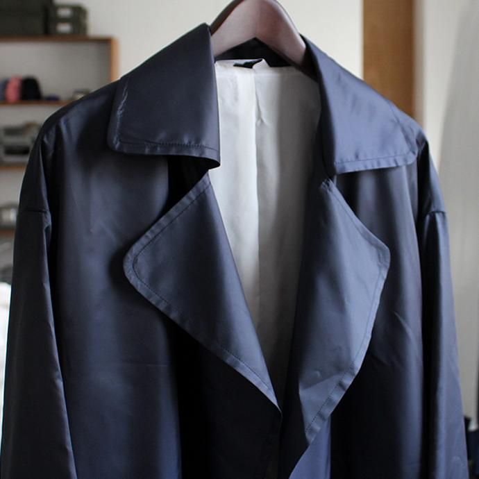 127468435 THEE(シー)/ trench gown ET-CO-02 トレンチガウンコート Navy 02