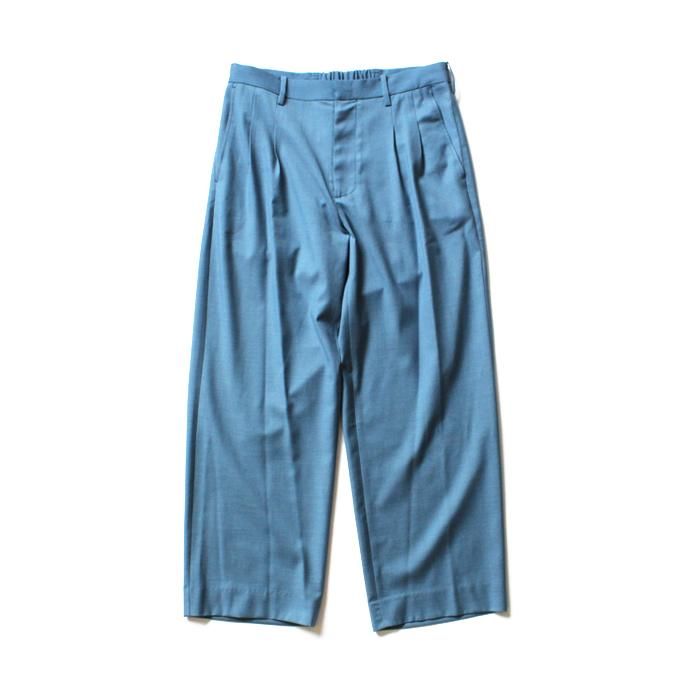 127469442 THEE(シー)/ 2tuck wide ツータックワイドパンツ TR-PT-01 Blue SS18<img class='new_mark_img2' src='//img.shop-pro.jp/img/new/icons47.gif' style='border:none;display:inline;margin:0px;padding:0px;width:auto;' /> 02