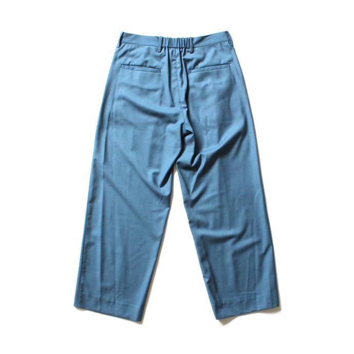 127469442 THEE(シー)/ 2tuck wide ツータックワイドパンツ TR-PT-01 Blue SS18<img class='new_mark_img2' src='//img.shop-pro.jp/img/new/icons47.gif' style='border:none;display:inline;margin:0px;padding:0px;width:auto;' /> 02