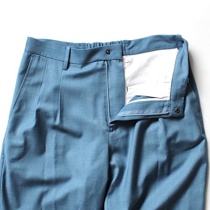 127469442 THEE(シー)/ 2tuck wide ツータックワイドパンツ TR-PT-01 Blue SS18<img class='new_mark_img2' src='//img.shop-pro.jp/img/new/icons47.gif' style='border:none;display:inline;margin:0px;padding:0px;width:auto;' /> 02