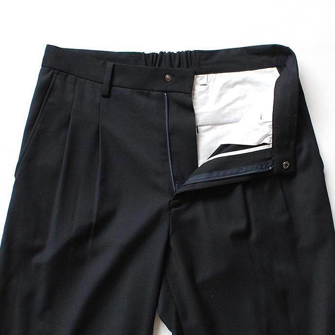 127469618 THEE(シー)/ 2tuck wide ツータックワイドパンツ TR-PT-01 Navy SS18<img class='new_mark_img2' src='//img.shop-pro.jp/img/new/icons47.gif' style='border:none;display:inline;margin:0px;padding:0px;width:auto;' /> 02