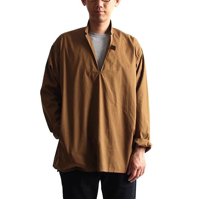 127510704 blurhms / Soft Ox Tailored Pullover Shirt BHS-18SS008 - Camel 01