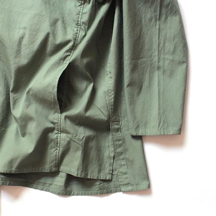 blurhms Soft Ox Tailored Pullover Shirt BHS-18SS008 - Ash Khaki 02