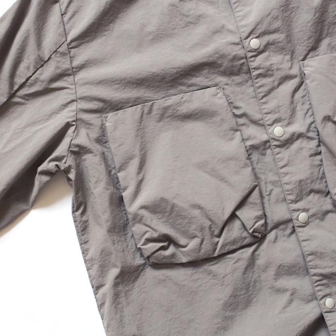 blurhms Nylon Utility Shirt Jacket BHS-18SS006 - Grey Beige 02