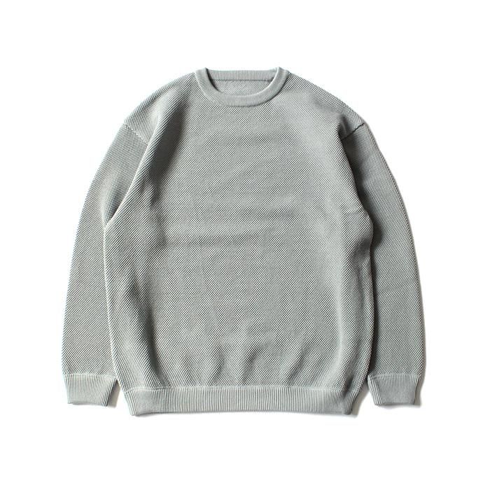 127777143 crepuscule / moss stitch L/S sweat 1801-001 L.Green 鹿の子編みクルーネック ライトグリーン<img class='new_mark_img2' src='//img.shop-pro.jp/img/new/icons47.gif' style='border:none;display:inline;margin:0px;padding:0px;width:auto;' /> 02