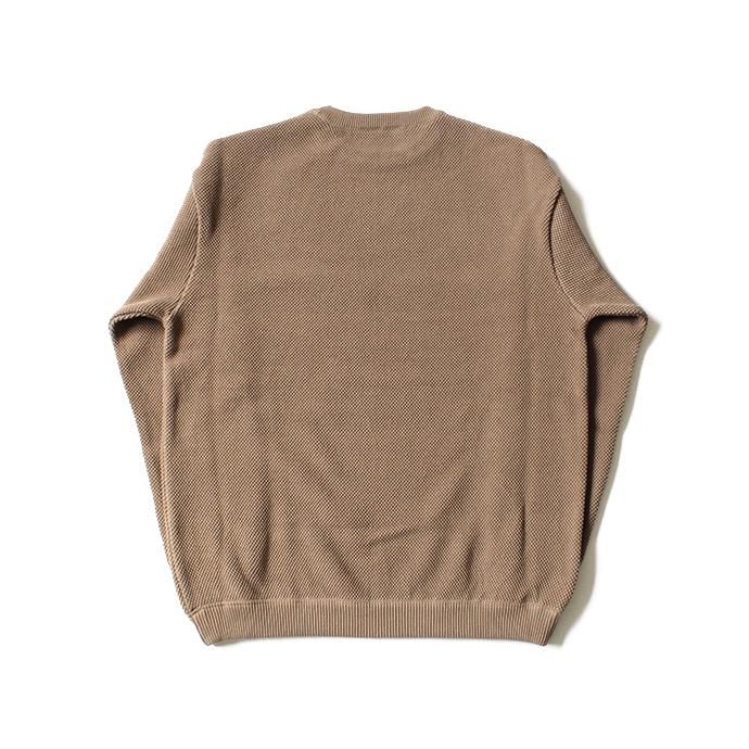 crepuscule moss stitch L/S sweat 1801-001 Brown 鹿の子編みクルーネック ブラウン<img class='new_mark_img2' src='//img.shop-pro.jp/img/new/icons47.gif' style='border:none;display:inline;margin:0px;padding:0px;width:auto;' /> 02