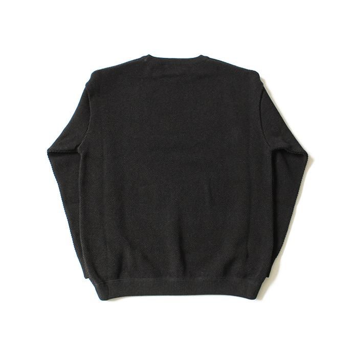 crepuscule moss stitch L/S sweat 1801-001 C.Gray 鹿の子編みクルーネック チャコール<img class='new_mark_img2' src='//img.shop-pro.jp/img/new/icons47.gif' style='border:none;display:inline;margin:0px;padding:0px;width:auto;' /> 02