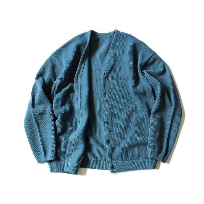 crepuscule moss stitch cardigan 1801-002 Bluegreen 鹿の子編みカーディガン ブルーグリーン<img class='new_mark_img2' src='//img.shop-pro.jp/img/new/icons47.gif' style='border:none;display:inline;margin:0px;padding:0px;width:auto;' /> 01