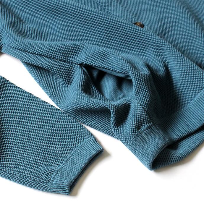 crepuscule moss stitch cardigan 1801-002 Bluegreen 鹿の子編みカーディガン ブルーグリーン<img class='new_mark_img2' src='//img.shop-pro.jp/img/new/icons47.gif' style='border:none;display:inline;margin:0px;padding:0px;width:auto;' /> 02