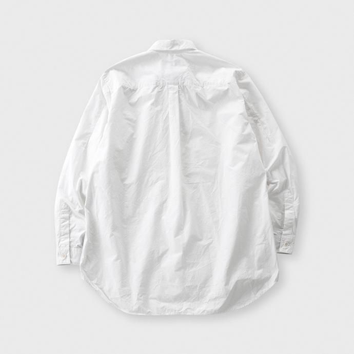 127810109 WISLOM / HENRI ベーシックシャツ - POPLIN ホワイト 02