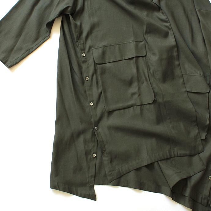 127889996 THEE(シー)/ oversize gown PV-CO-04 オーバーサイズガウン Khaki<img class='new_mark_img2' src='//img.shop-pro.jp/img/new/icons47.gif' style='border:none;display:inline;margin:0px;padding:0px;width:auto;' /> 02