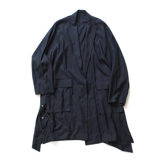 127890048 THEE(シー)/ oversize gown PV-CO-04 オーバーサイズガウン Navy 01