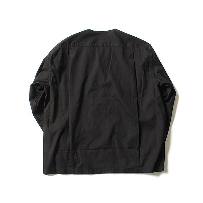 128488472 blurhms / Soft Ox Utility Collarless Jacket BHS-18SS014 - Black<img class='new_mark_img2' src='//img.shop-pro.jp/img/new/icons20.gif' style='border:none;display:inline;margin:0px;padding:0px;width:auto;' /> 02
