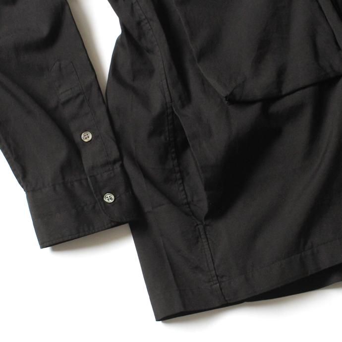 128488472 blurhms / Soft Ox Utility Collarless Jacket BHS-18SS014 - Black<img class='new_mark_img2' src='//img.shop-pro.jp/img/new/icons20.gif' style='border:none;display:inline;margin:0px;padding:0px;width:auto;' /> 02