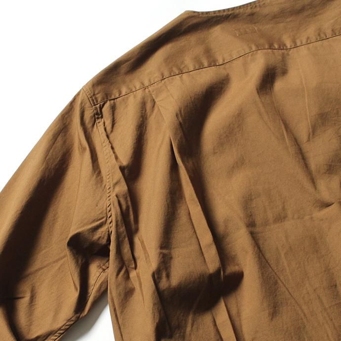 blurhms Soft Ox Utility Collarless Jacket BHS-18SS014 - Camel 02