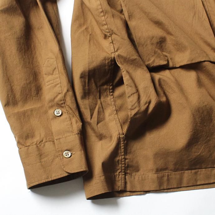 blurhms Soft Ox Utility Collarless Jacket BHS-18SS014 - Camel 02