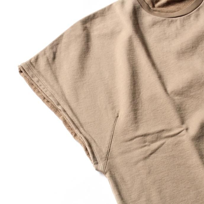 blurhms French Terry Cut Off Box Tee BHS-18SS022 - Beige 02