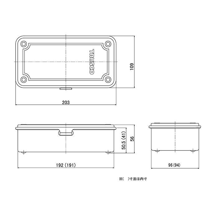 128593952 TRUSCO / トランク型工具箱 T-190LS ライトサンド 02
