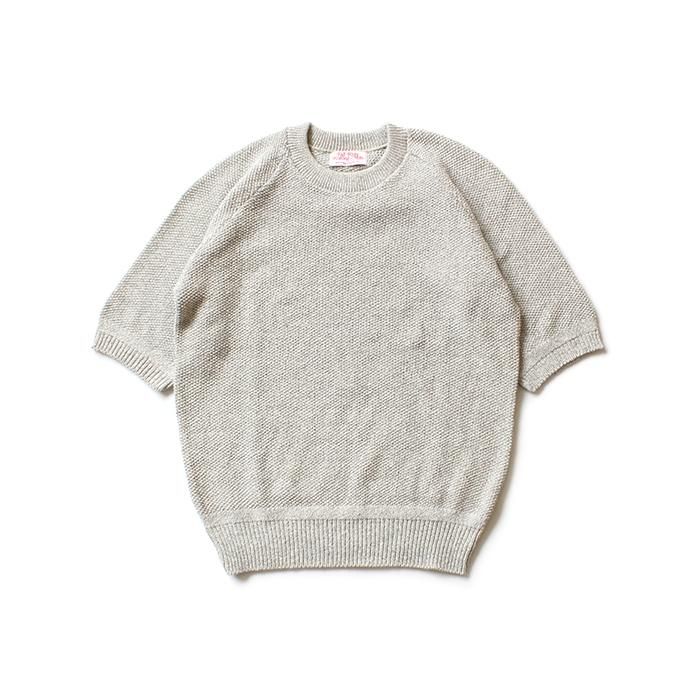 128893108 Fall River Knitting Mills / Seed Stitch Crew Neck H/S Sweater - ライトグレー<img class='new_mark_img2' src='//img.shop-pro.jp/img/new/icons47.gif' style='border:none;display:inline;margin:0px;padding:0px;width:auto;' /> 01