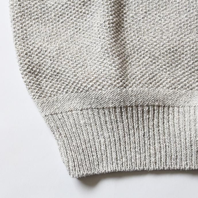 128893108 Fall River Knitting Mills / Seed Stitch Crew Neck H/S Sweater - ライトグレー<img class='new_mark_img2' src='//img.shop-pro.jp/img/new/icons47.gif' style='border:none;display:inline;margin:0px;padding:0px;width:auto;' /> 02