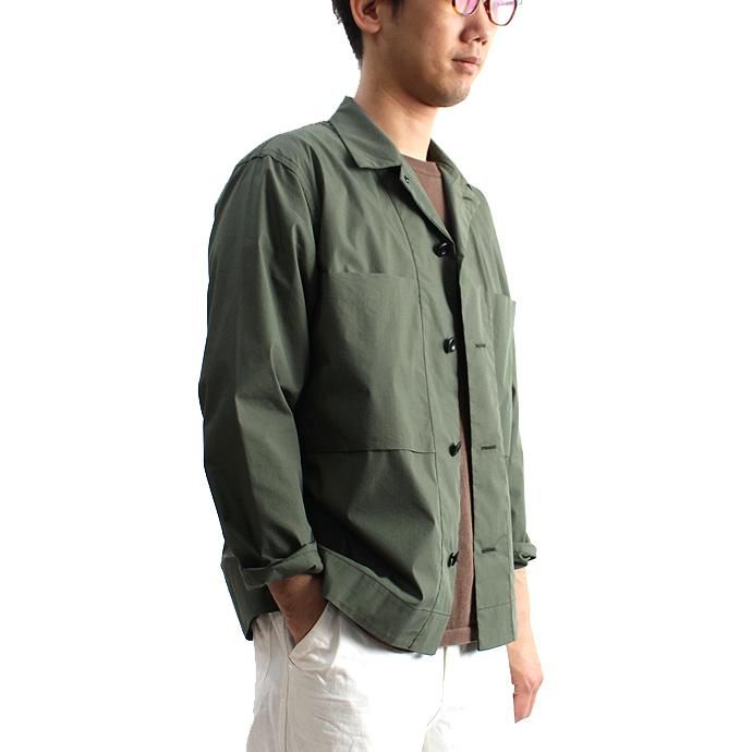 128993716 STILL BY HAND / コットン/ポリエステル シャツジャケット SH0381 - グリーン<img class='new_mark_img2' src='//img.shop-pro.jp/img/new/icons47.gif' style='border:none;display:inline;margin:0px;padding:0px;width:auto;' /> 02