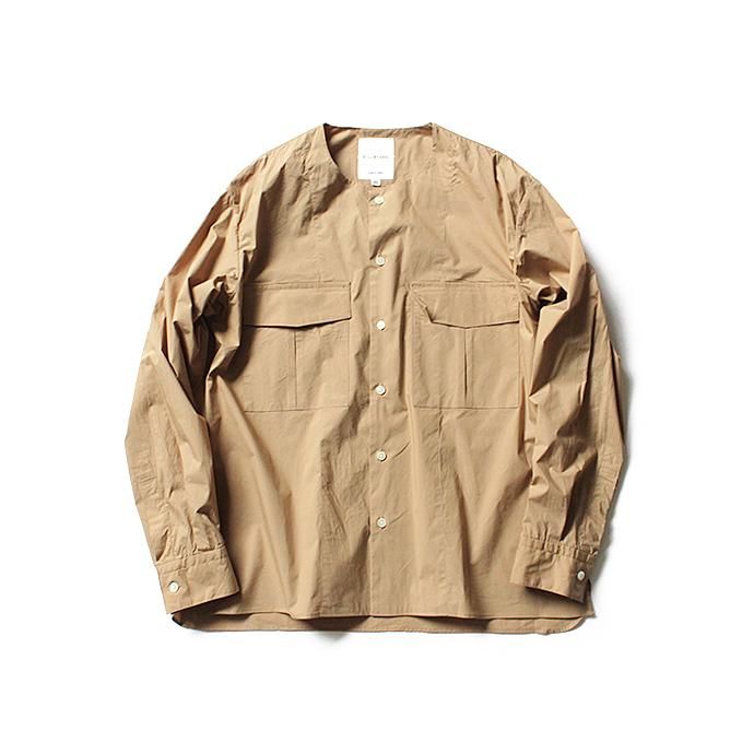 128993914 STILL BY HAND / ダブルポケット ストレッチシャツ SH0581 - ベージュ<img class='new_mark_img2' src='//img.shop-pro.jp/img/new/icons47.gif' style='border:none;display:inline;margin:0px;padding:0px;width:auto;' /> 02