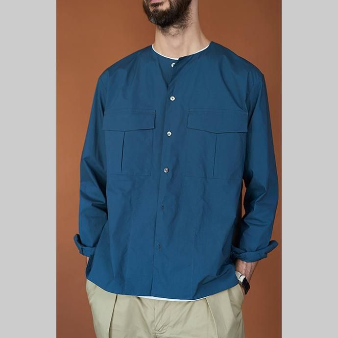 128993914 STILL BY HAND / ダブルポケット ストレッチシャツ SH0581 - ベージュ<img class='new_mark_img2' src='//img.shop-pro.jp/img/new/icons47.gif' style='border:none;display:inline;margin:0px;padding:0px;width:auto;' /> 02