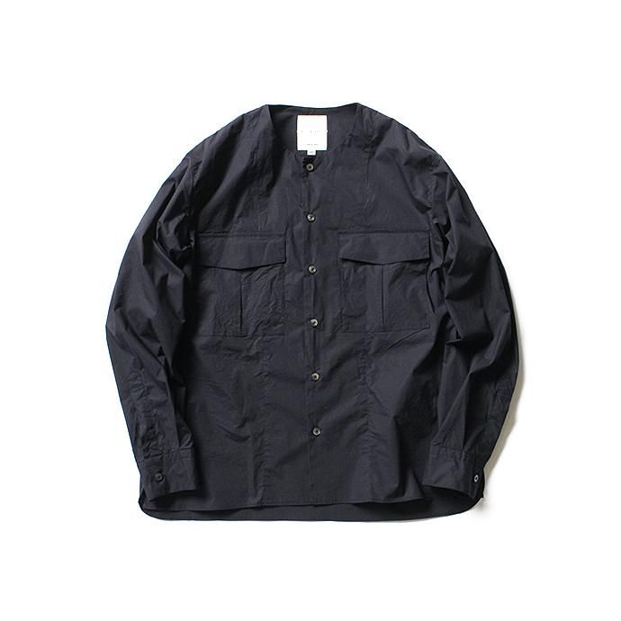 STILL BY HAND ダブルポケット ストレッチシャツ SH0581 - ネイビー<img class='new_mark_img2' src='//img.shop-pro.jp/img/new/icons47.gif' style='border:none;display:inline;margin:0px;padding:0px;width:auto;' /> 01