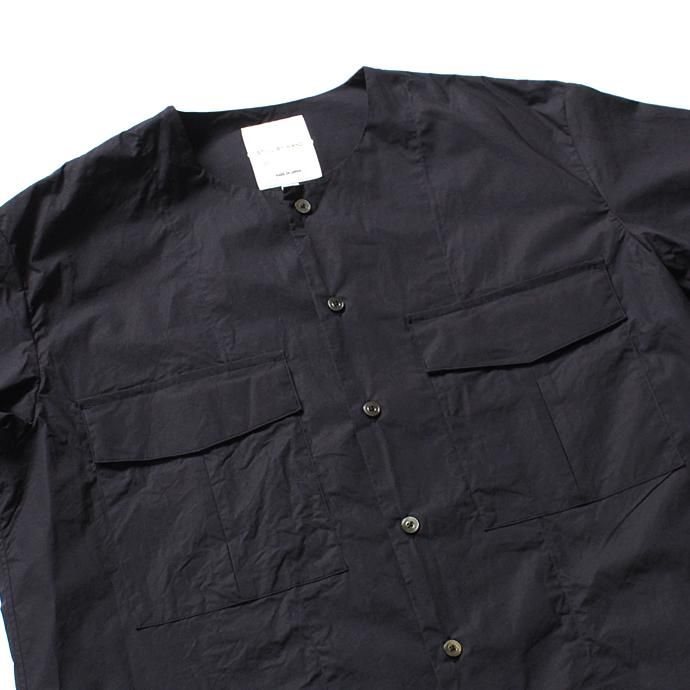 STILL BY HAND ダブルポケット ストレッチシャツ SH0581 - ネイビー<img class='new_mark_img2' src='//img.shop-pro.jp/img/new/icons47.gif' style='border:none;display:inline;margin:0px;padding:0px;width:auto;' /> 02