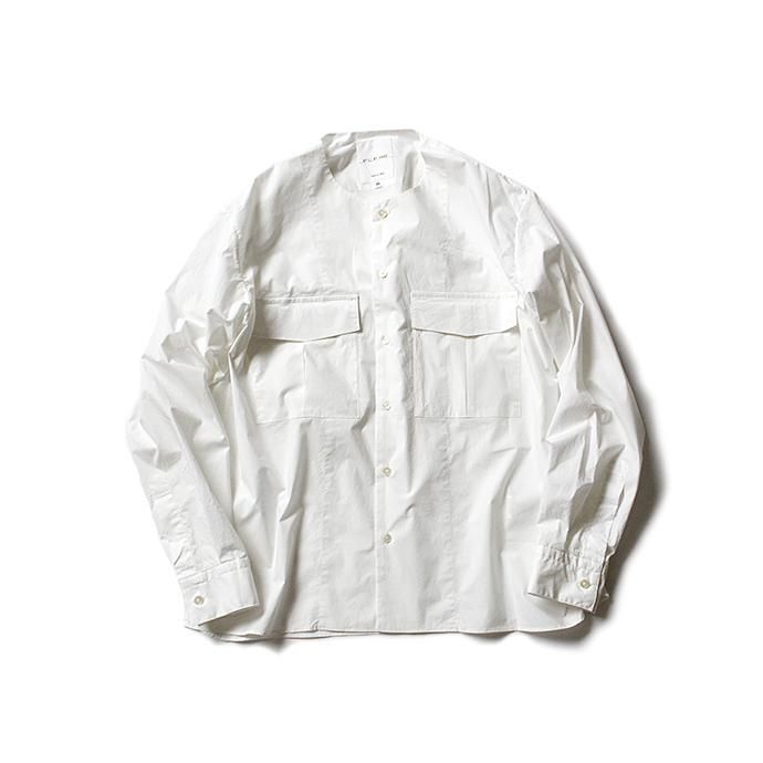 STILL BY HAND ダブルポケット ストレッチシャツ SH0581 - ホワイト<img class='new_mark_img2' src='//img.shop-pro.jp/img/new/icons47.gif' style='border:none;display:inline;margin:0px;padding:0px;width:auto;' /> 01