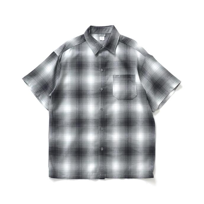 Other Brands CalTop / 2000 オンブレチェック S/Sシャツ - Grey/White<img class='new_mark_img2' src='//img.shop-pro.jp/img/new/icons47.gif' style='border:none;display:inline;margin:0px;padding:0px;width:auto;' /> 01