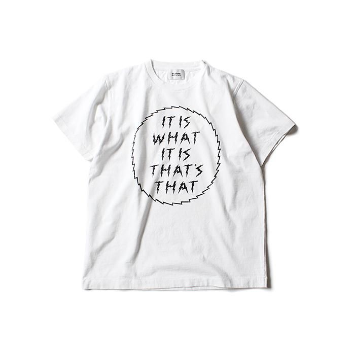 blurhms IT IS WHAT IT IS Tee BHS-RKSS1710018E - White 01