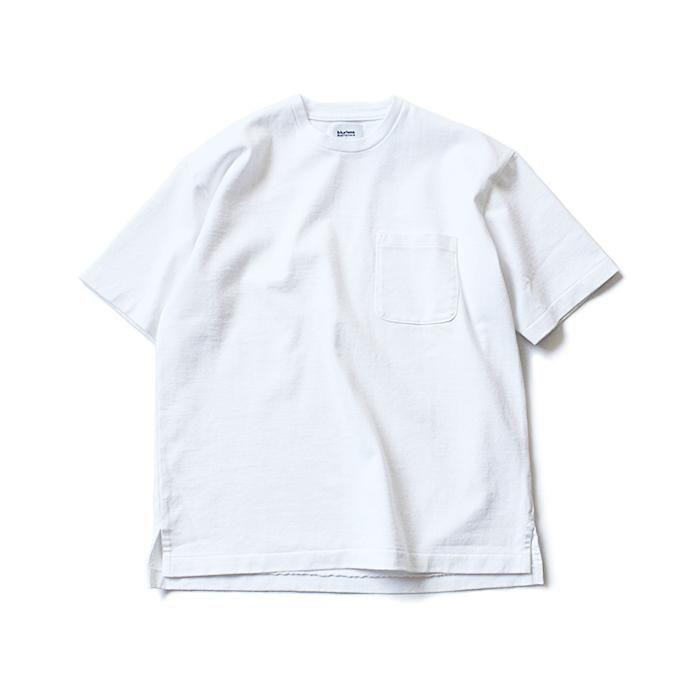 blurhms Heavyweight & Soft Loose Fit Pocket Tee BHS-RKSS17016 - White 01