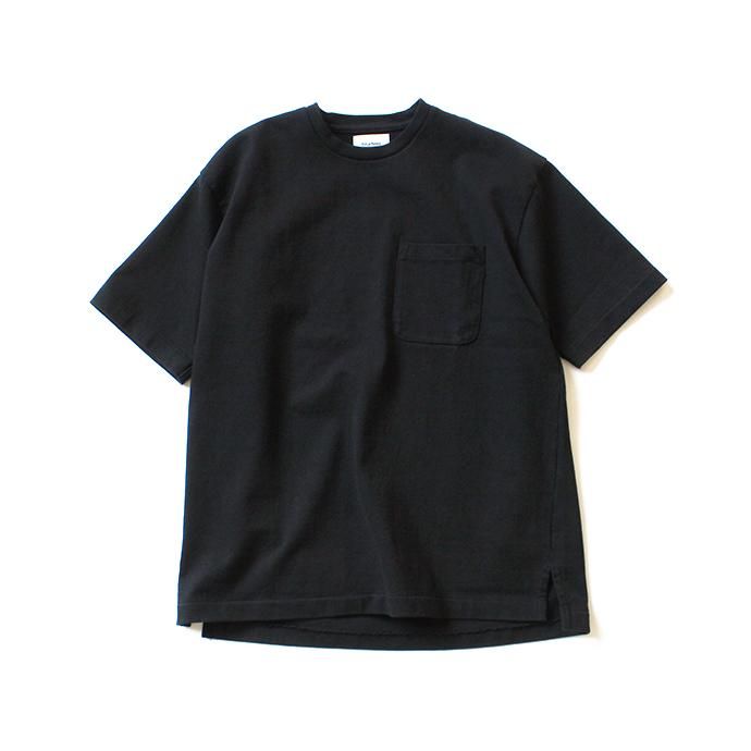 blurhms Heavyweight & Soft Loose Fit Pocket Tee BHS-RKSS17016 - Black 01