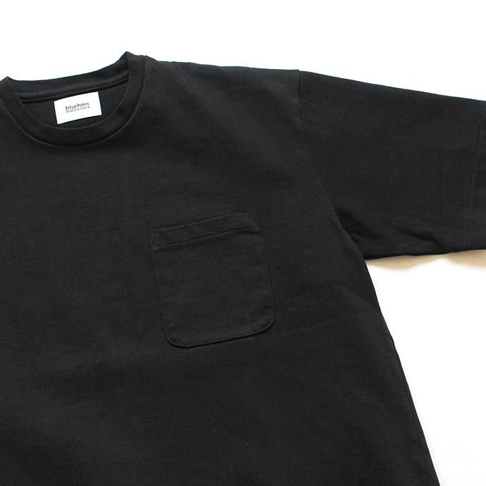 blurhms Heavyweight & Soft Loose Fit Pocket Tee BHS-RKSS17016 - Black 02