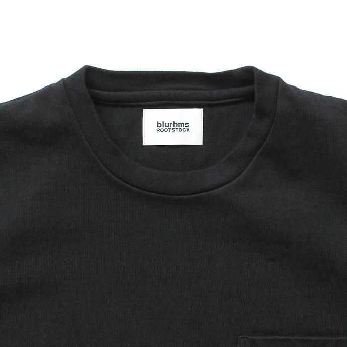 blurhms Heavyweight & Soft Loose Fit Pocket Tee BHS-RKSS17016 - Black 02