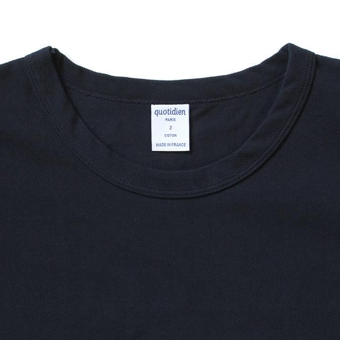 129403018 quotidien コティディアン / AV15004 5分袖Tシャツ - Navy 02