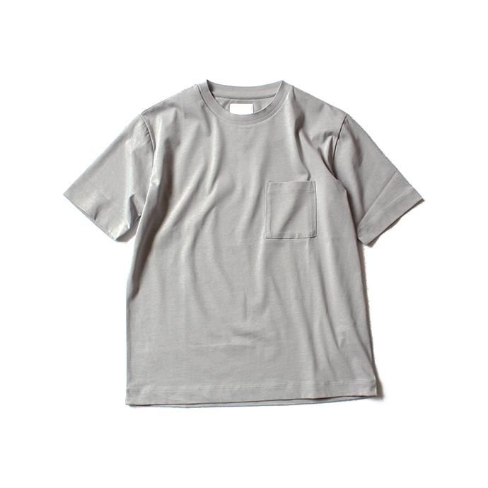 STILL BY HAND リンガー ポケットTシャツ CS0381 - グレー 01