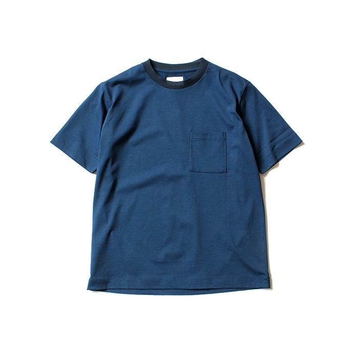 STILL BY HAND リンガーTシャツ CS0381 - ブルー 01